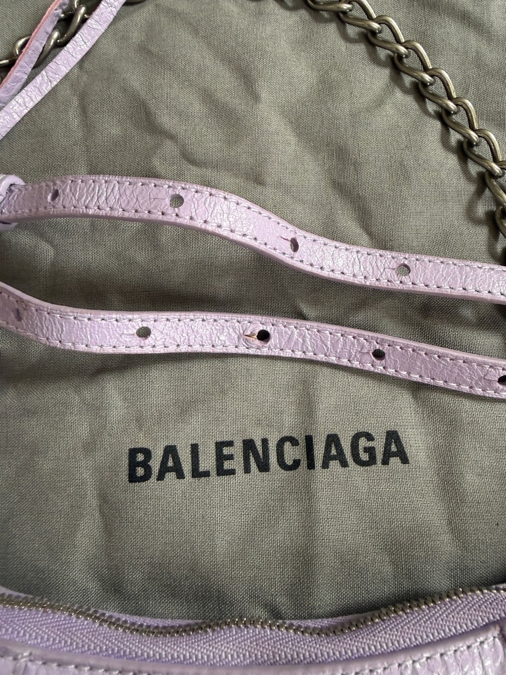Le Cagole Mini Leather Shoulder Bag - Picture 6 of 12